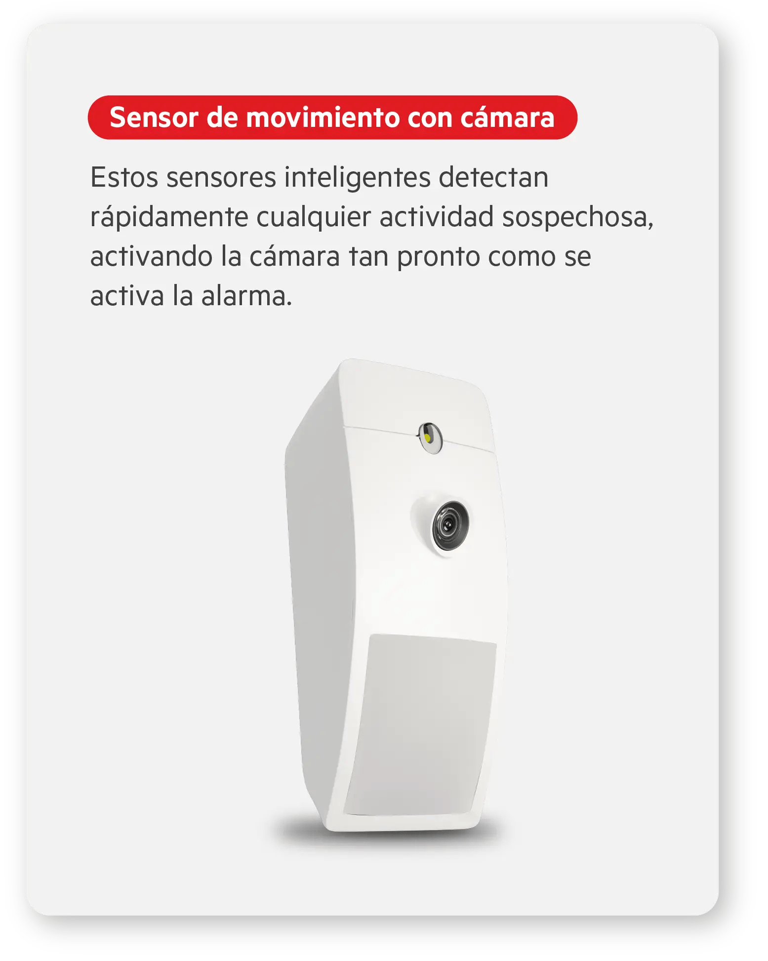 Sensor de movimiento con cámara