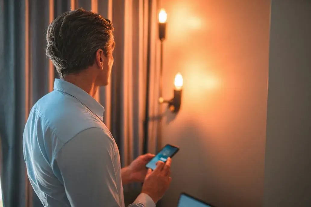 smart home app and lights