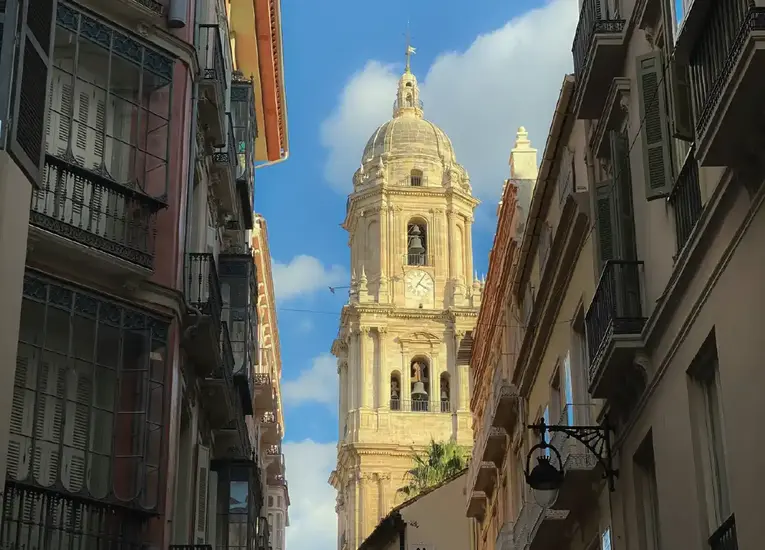 Centro y la catedral de Málaga