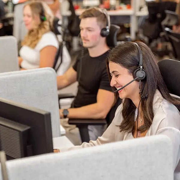 First contact with our clients by phone
