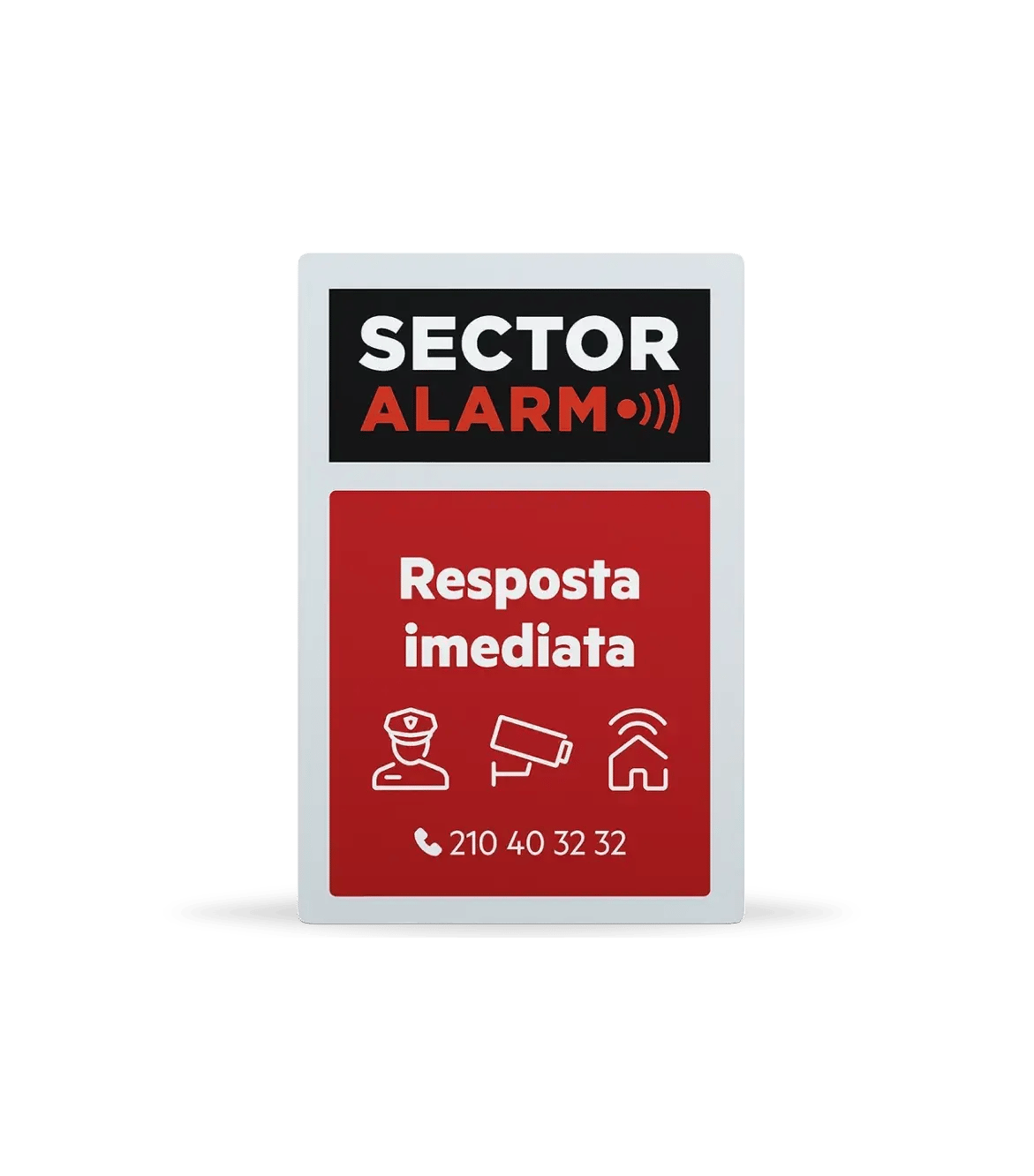 Placas y adhesivos de alarma