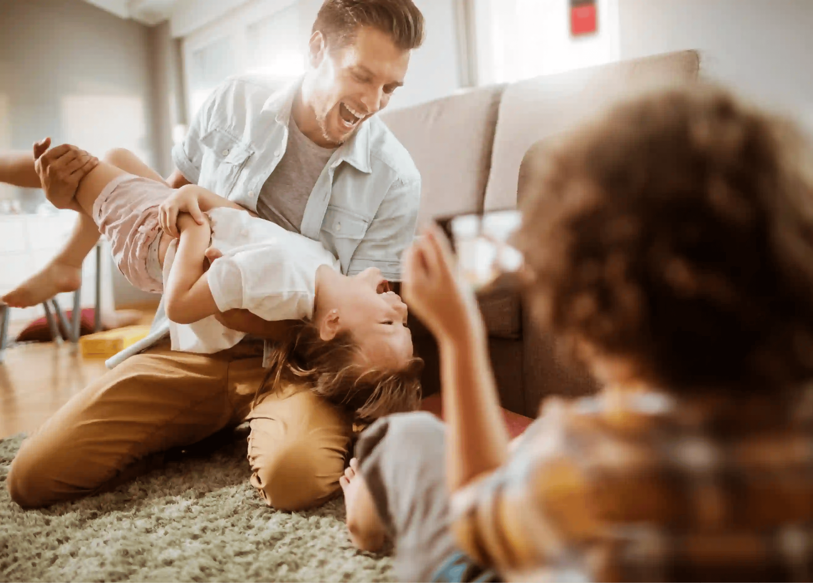 familia tranquila con alarma en barcelona