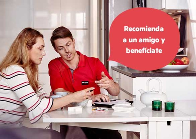 ¡Recomienda a un amigo que se una a Sector Alarm!