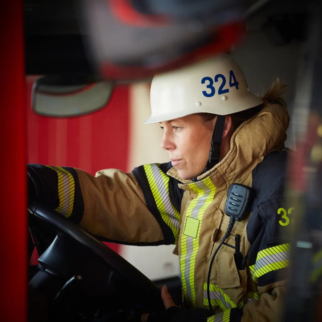 Coordinación de ayuda para un incendio