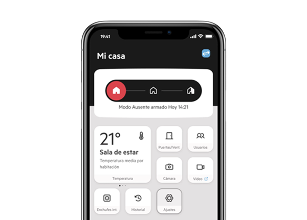 App del sistema de alarma de Sector Alarm