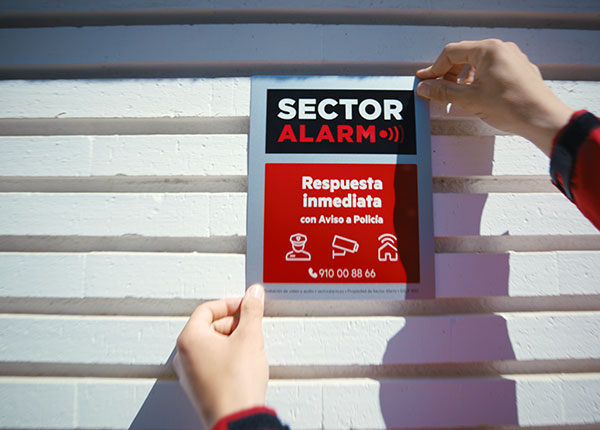 adhesivos de alarma